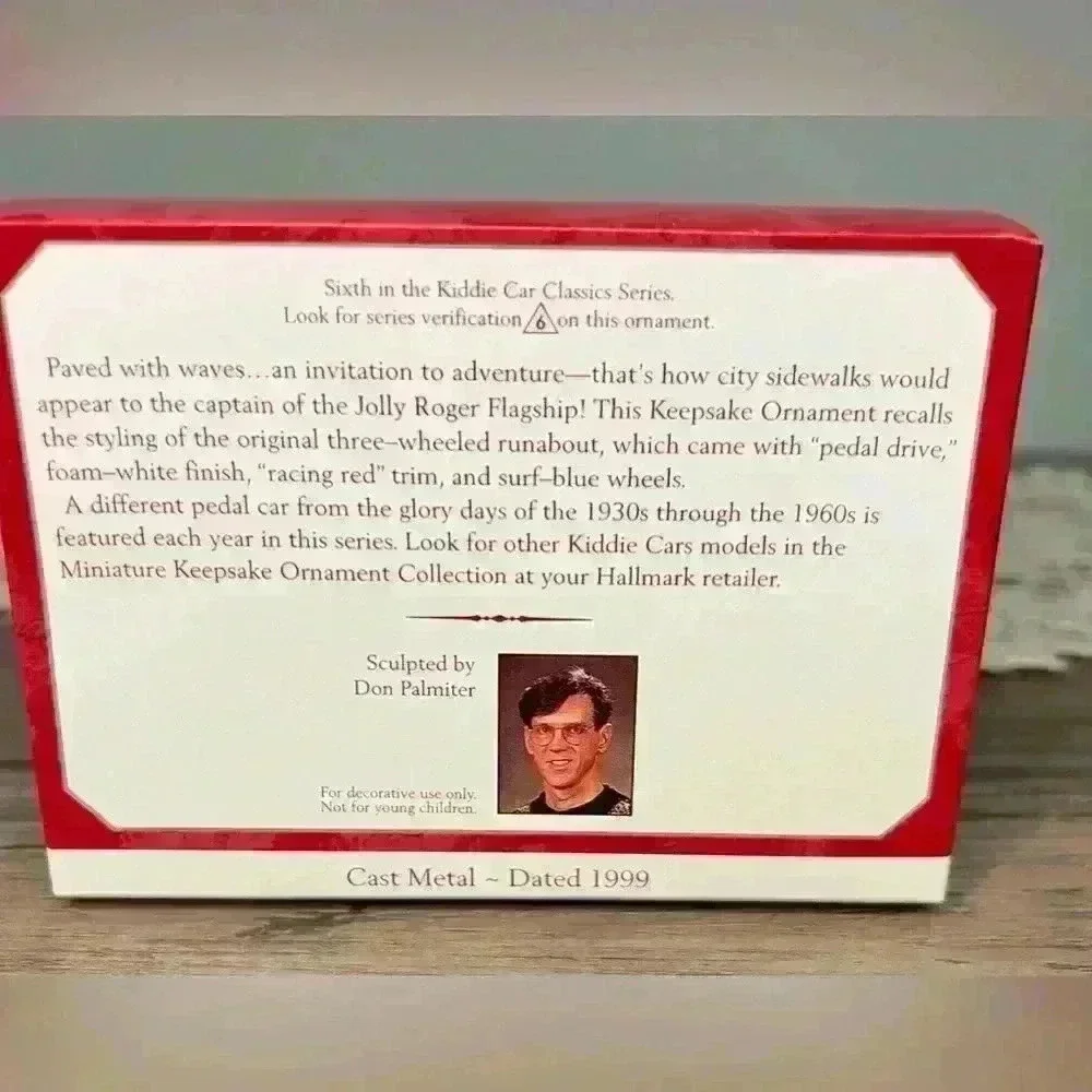 Hallmark NEW 1999 Christmas Ornament 1968 Murray Jolly Roger Flagship #6 Series